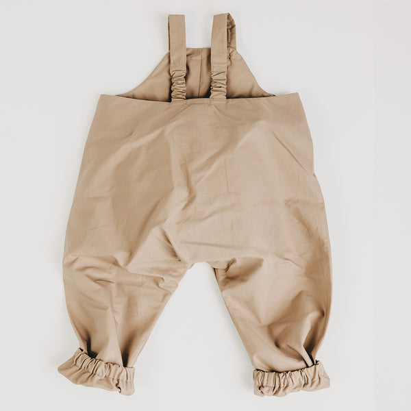 Matschhose Bio Baumwolle/ wasserabweisende Latzhose / Sand