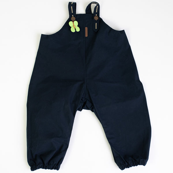 Matschhose Bio Baumwolle/ wasserabweisende Latzhose / schwarzwaldblau